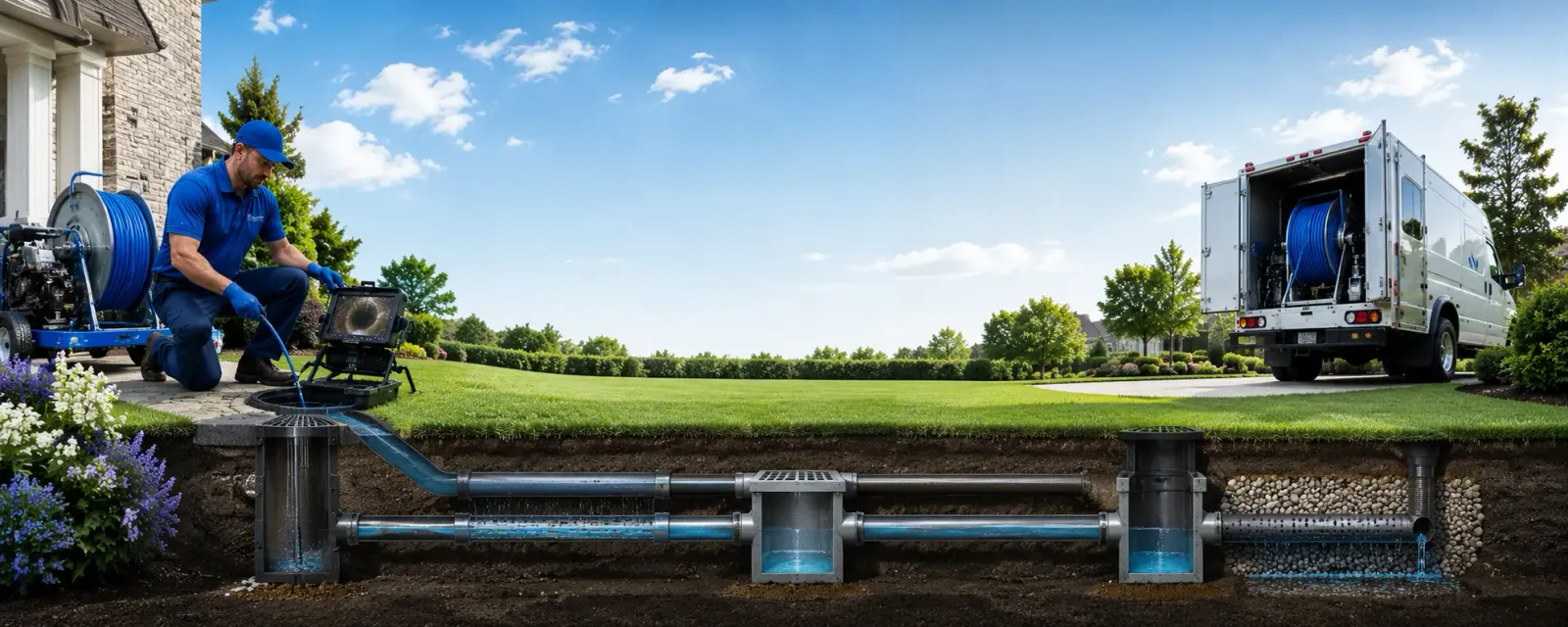 Outdoor drain cleaning information for Villa Ridge, MO
